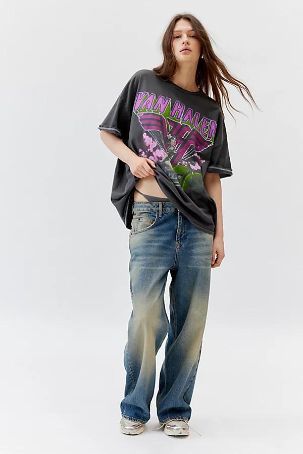 Van Halen Motorcycle Washed Oversized Tee Womens at Urban Outfitters product image