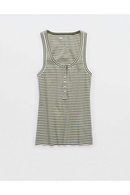 Aerie Tuck-It-In Henley Tank Top Women's Product Image