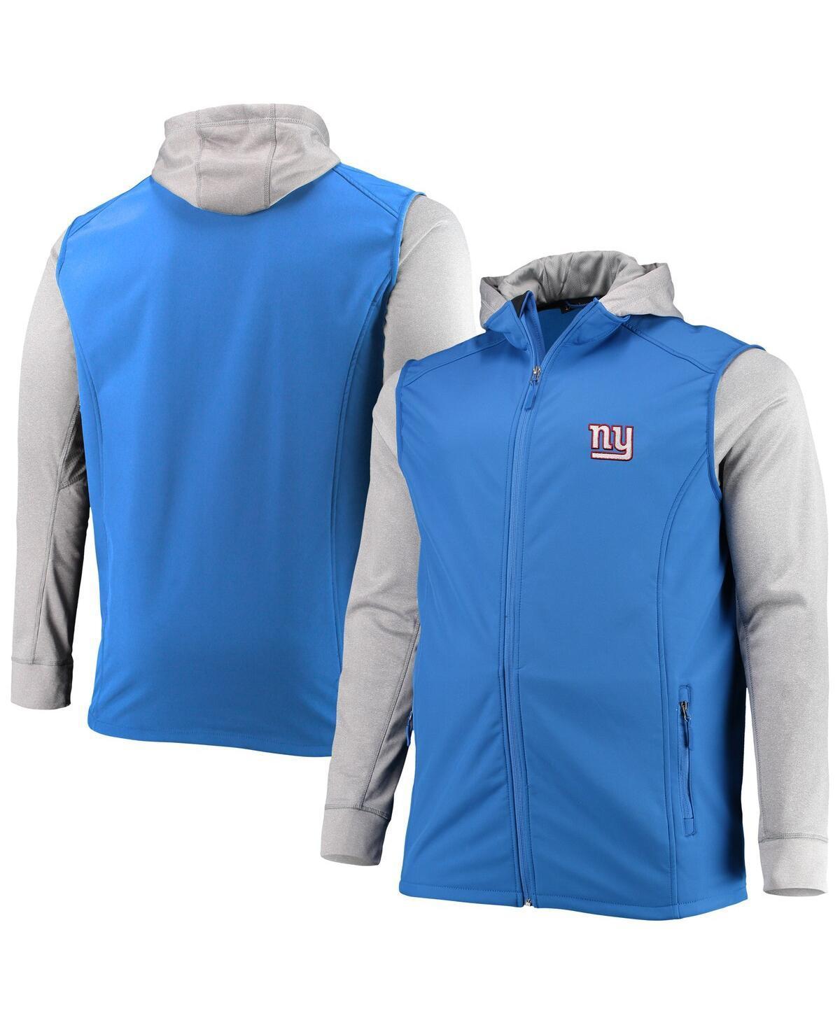 Men's Dunbrooke Royal/Gray New York Giants Big & Tall Alpha Full-Zip Hoodie Jacket Product Image