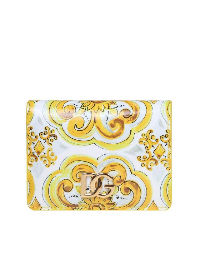 DOLCE & GABBANA Small Leather Goods In Yellow Product Image