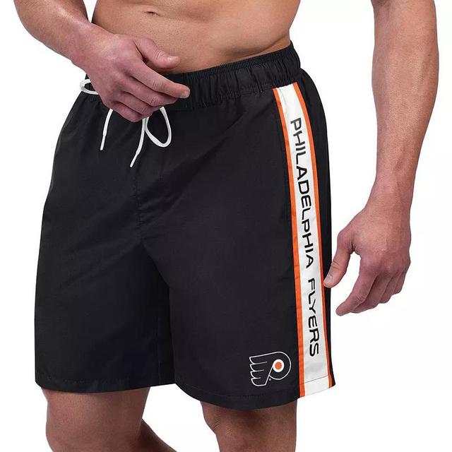 Mens G-III Sports by Carl Banks Orange Philadelphia Flyers Streamline Volley Swim Trunks Product Image