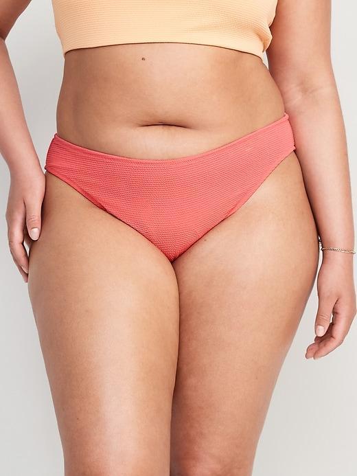 Low-Rise Classic Pucker Bikini Swim Bottoms Product Image