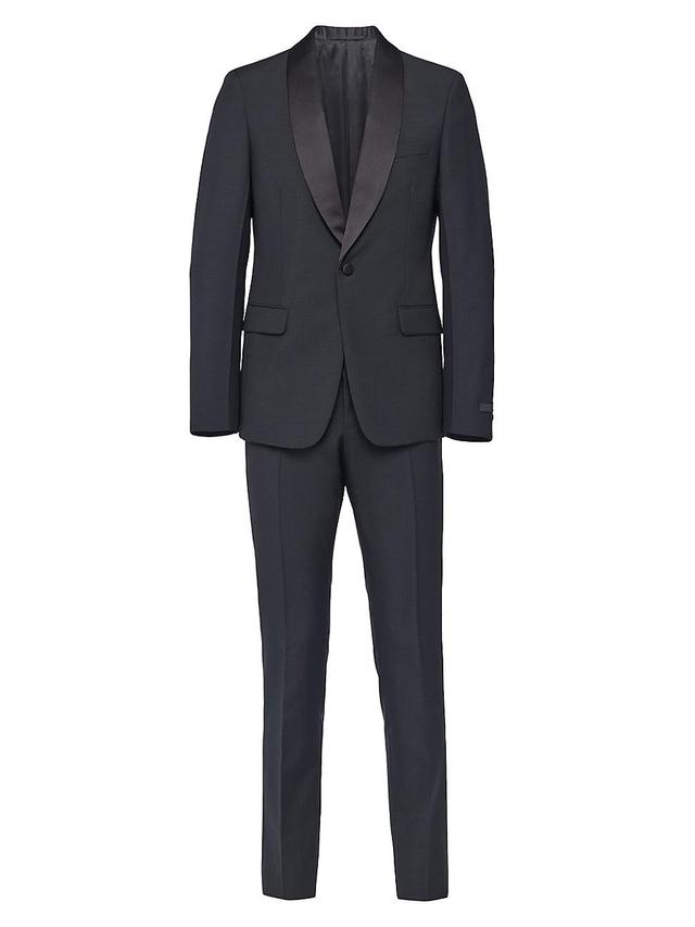 Mens Single-Breasted Wool and Mohair Tuxedo Product Image