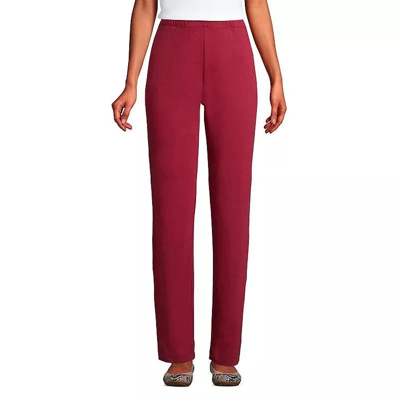 Petite Lands End Sport Knit High Waist Pants, Womens Product Image