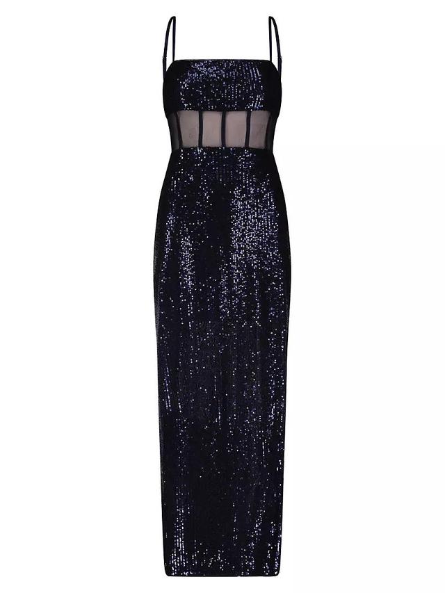 Bustier Sequin Column Gown Product Image