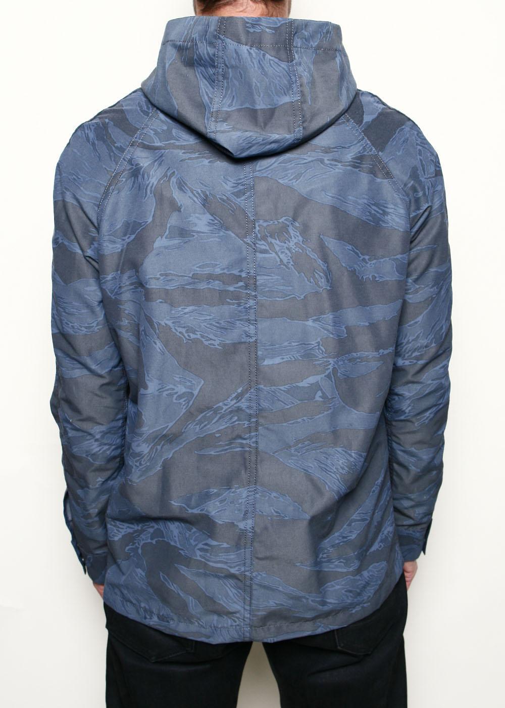 Hooded Supply Jacket // Tiger Camo Blue Product Image