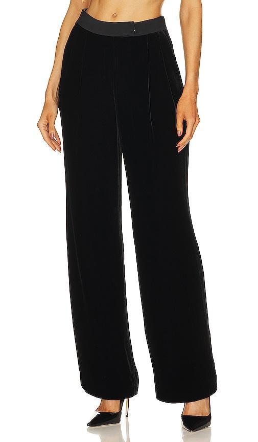 Velvet Pleated Trousers Product Image