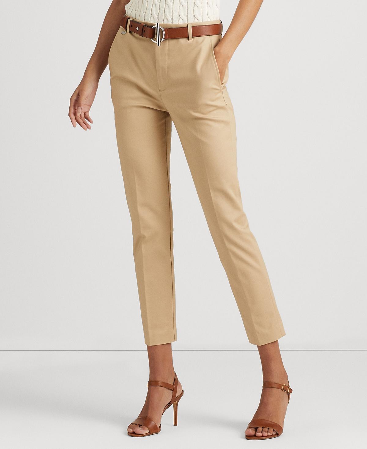 Lauren Ralph Lauren Double-Faced Stretch Cotton Pant, Regular & Petites Product Image