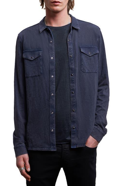 John Varvatos Arvon Cotton Snap-Up Western Shirt Product Image