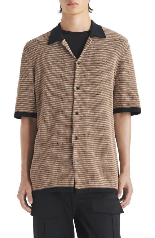 Mens Felix Striped Button-Front Shirt Product Image