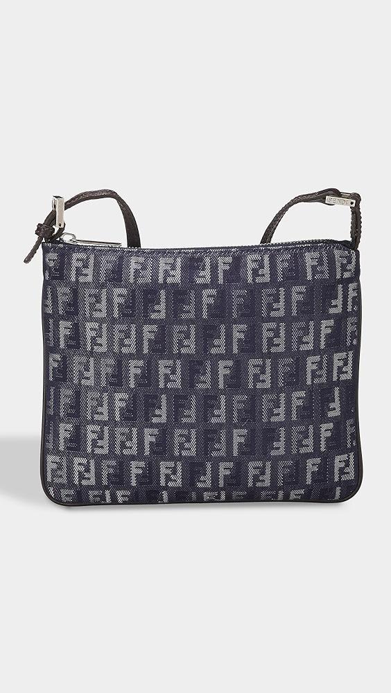 What Goes Around Comes Around Fendi Blue Denim Shoulder Bag | Shopbop Product Image