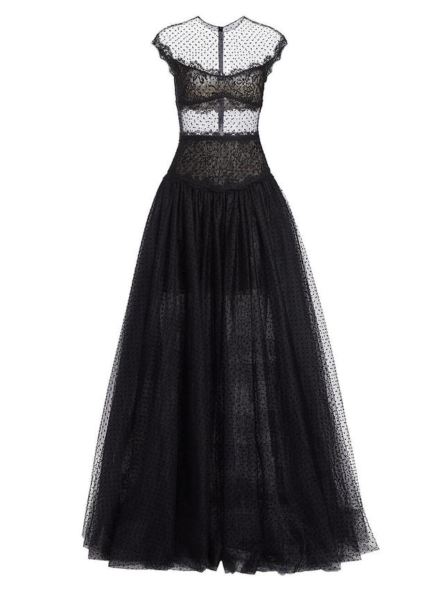 Womens Atelier Dede Polka-Dot Tulle Gown Product Image