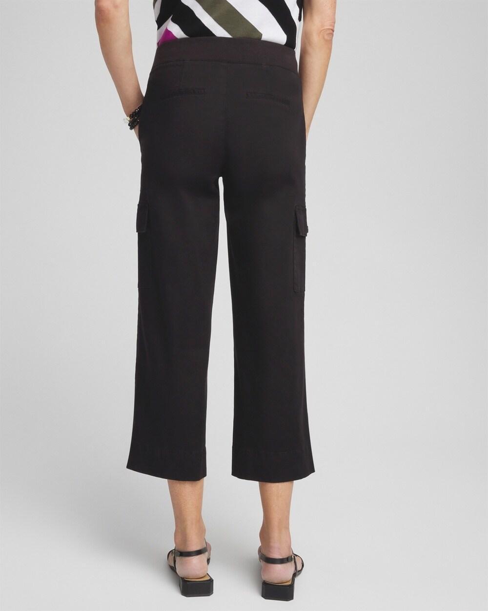 Cargo Wide Leg Cropped Pants Product Image