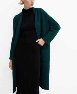 MANGO Open Front Sweater Coat Product Image