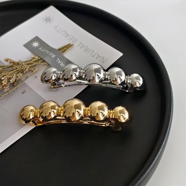 Polished Bead Alloy Hair Clip Product Image