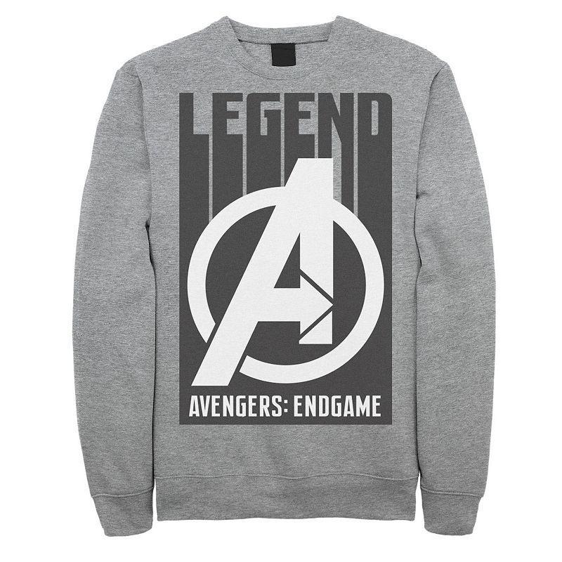 Marvel Mens Avengers Endgame Legend Logo, Crewneck Fleece Product Image