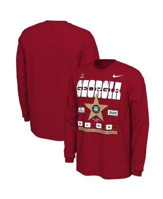 Mens Nike Red Georgia Bulldogs College Football Playoff 2022 National Champions Celebration Long Sleeve T-shirt Product Image