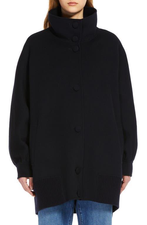 Womens Rete Wool-Blend Cocoon Coat Product Image