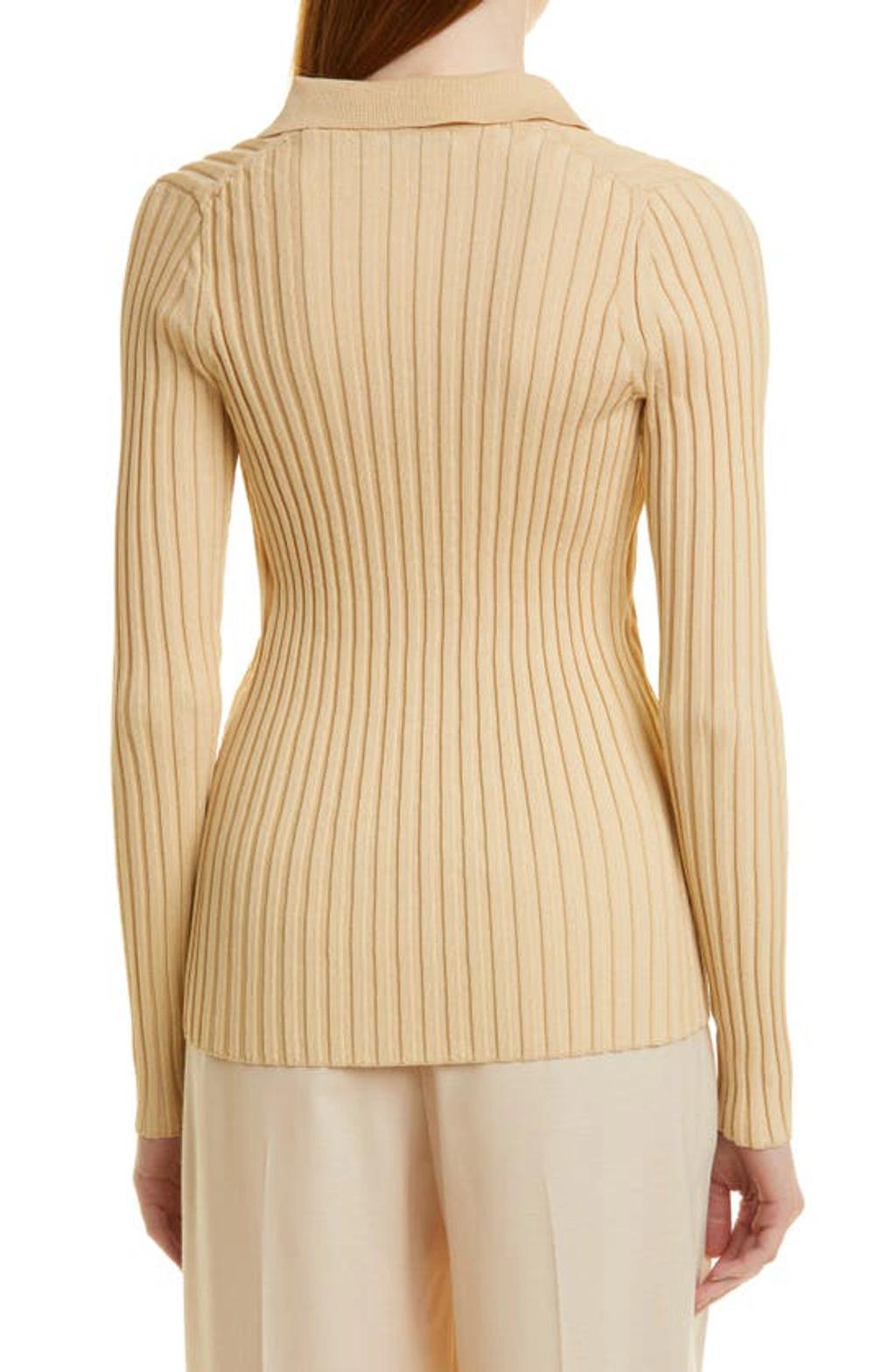 Collar Rib Sweater In Milk Honey Product Image