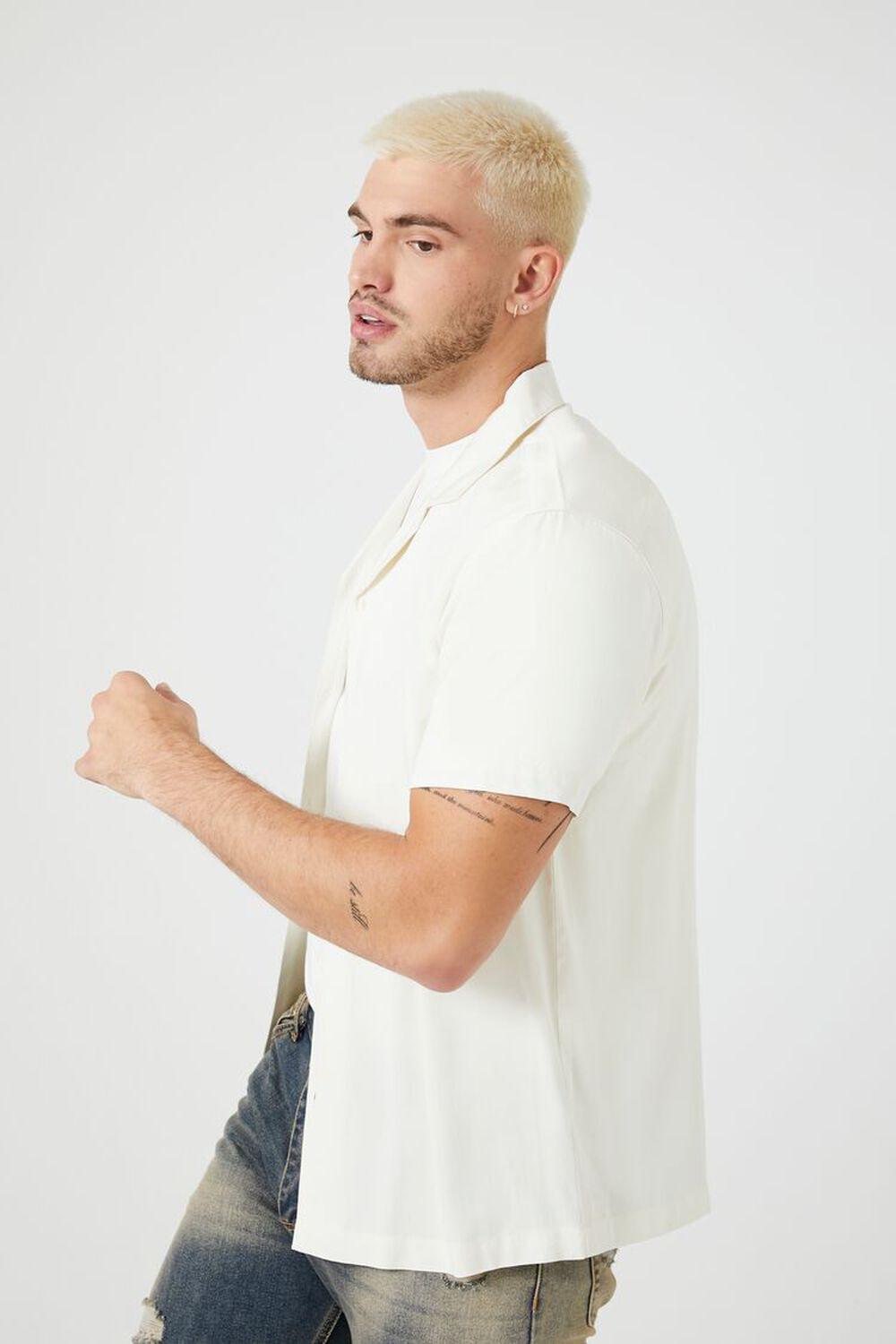 Cuban Collar Short-Sleeve Shirt | Forever 21 Product Image