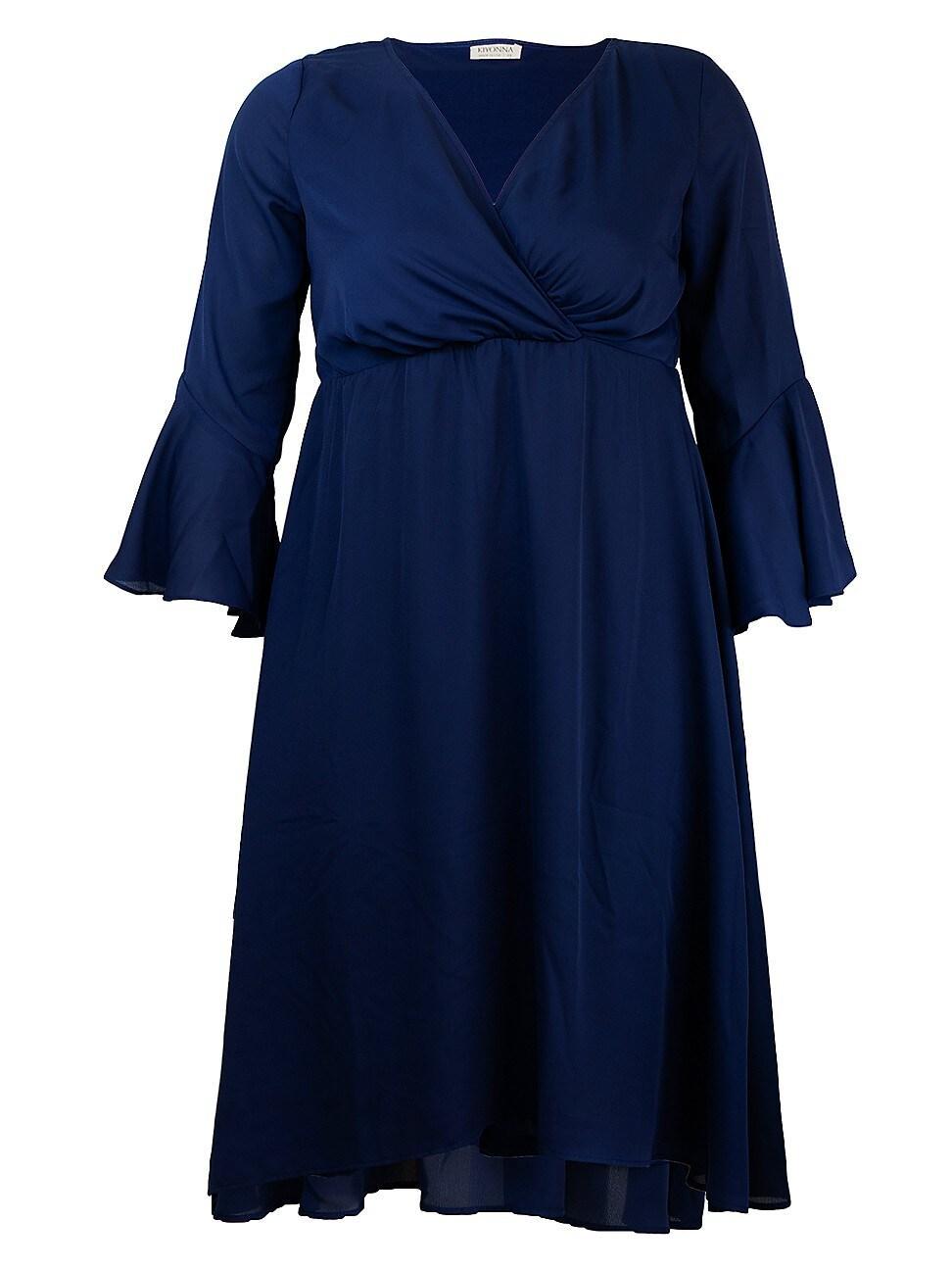 Womens Brighton Bell-Sleeve Midi-Dress Product Image