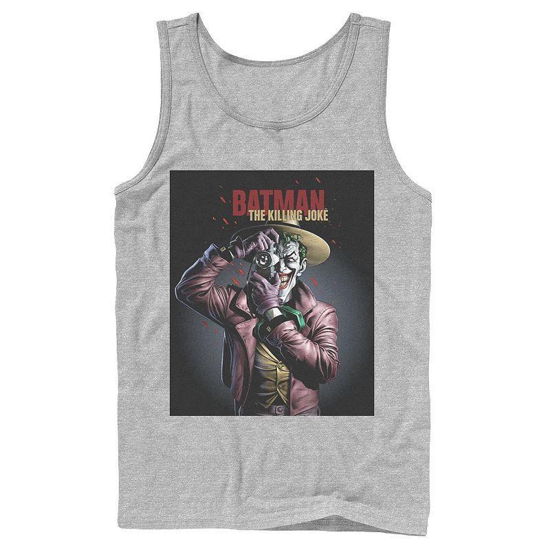 Mens DC Comics Batman The Killing Joke Joker Poster Tank Top Athletic Grey Product Image