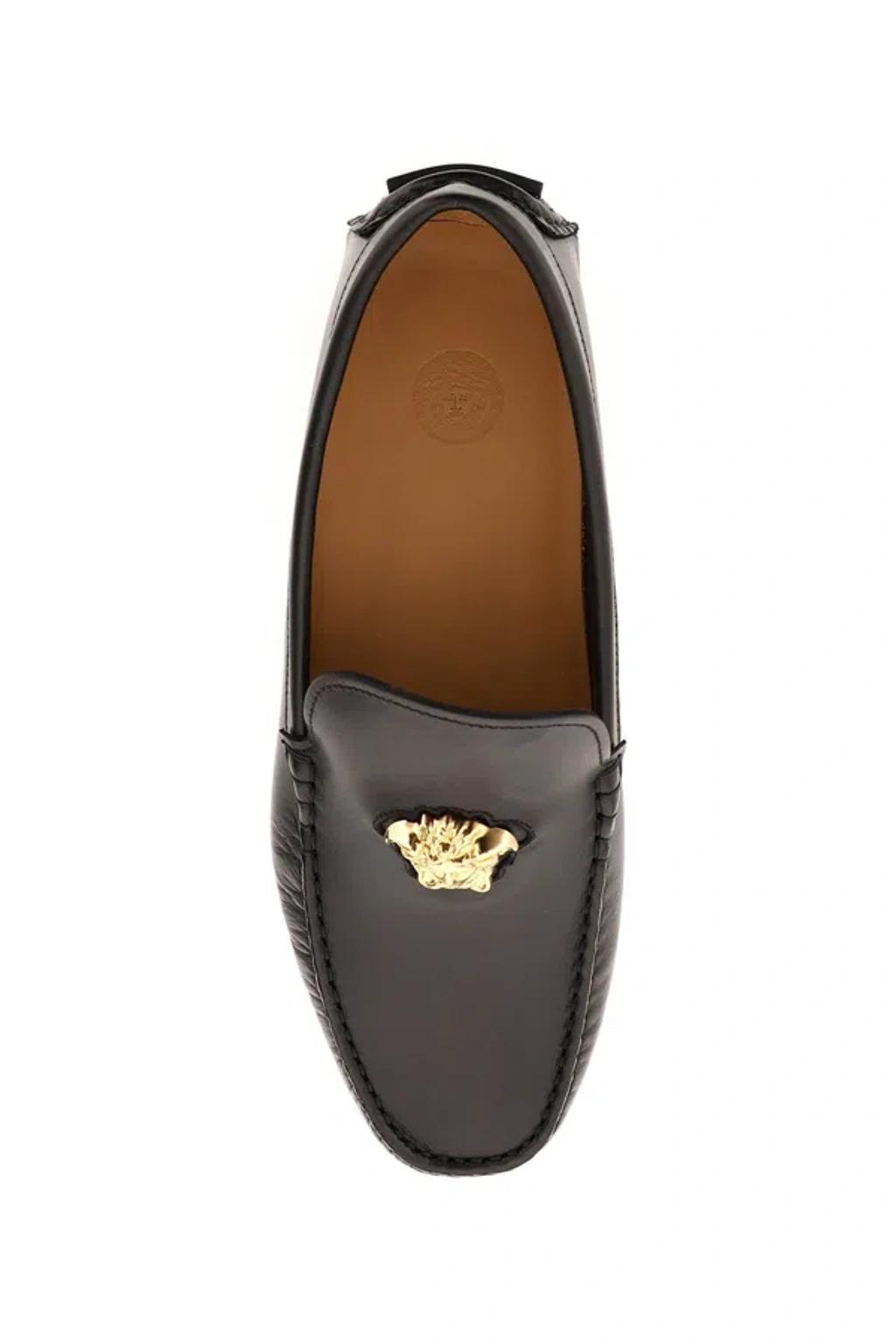 VERSACE Loafers In Black Product Image