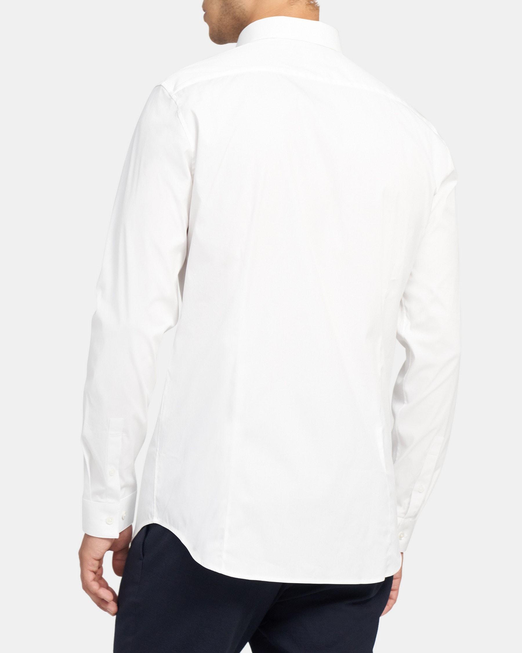 Slim-Fit Striped Clean Placket Shirt Product Image