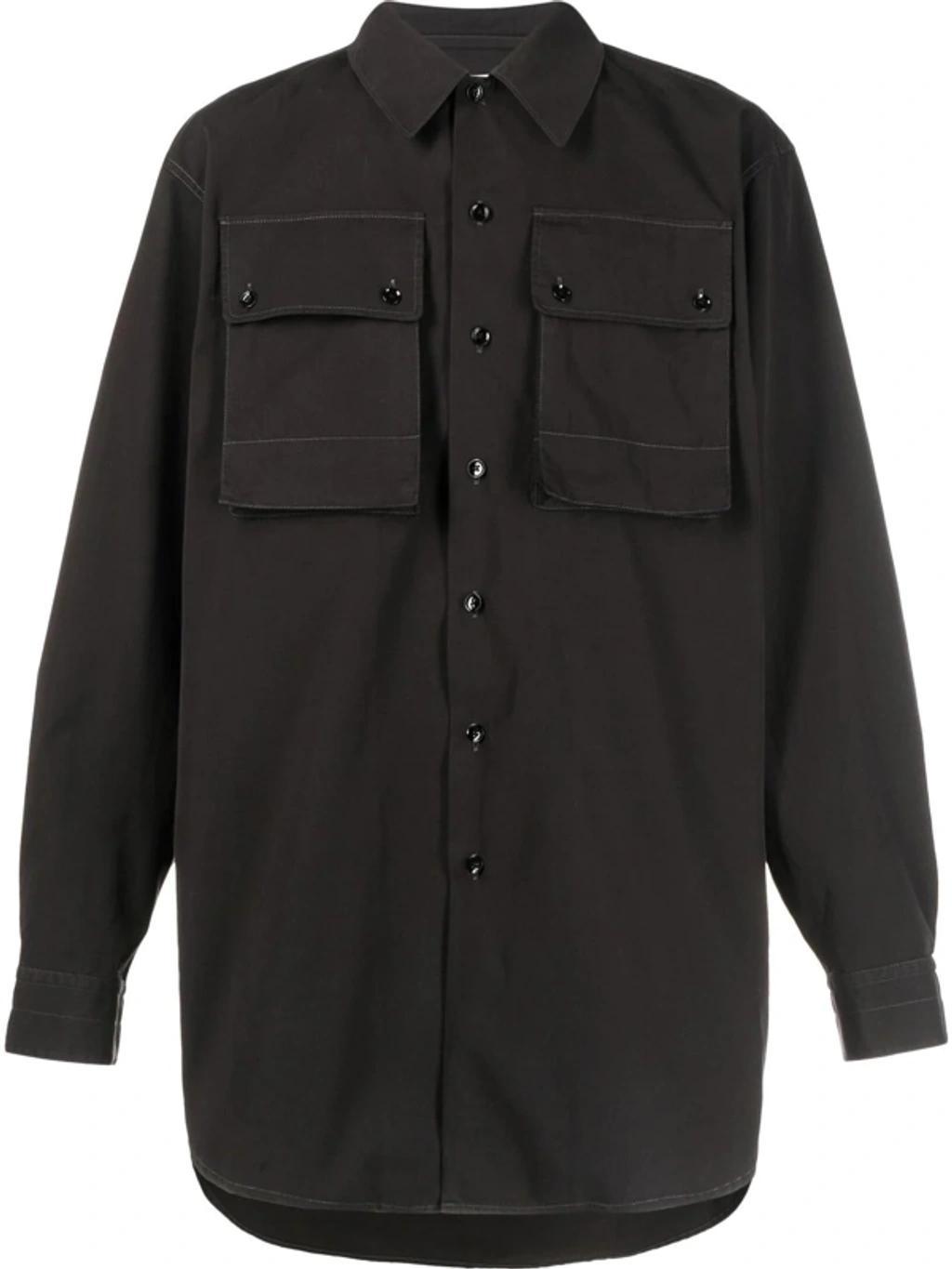 Cargo Pocket Shirt In Black Product Image