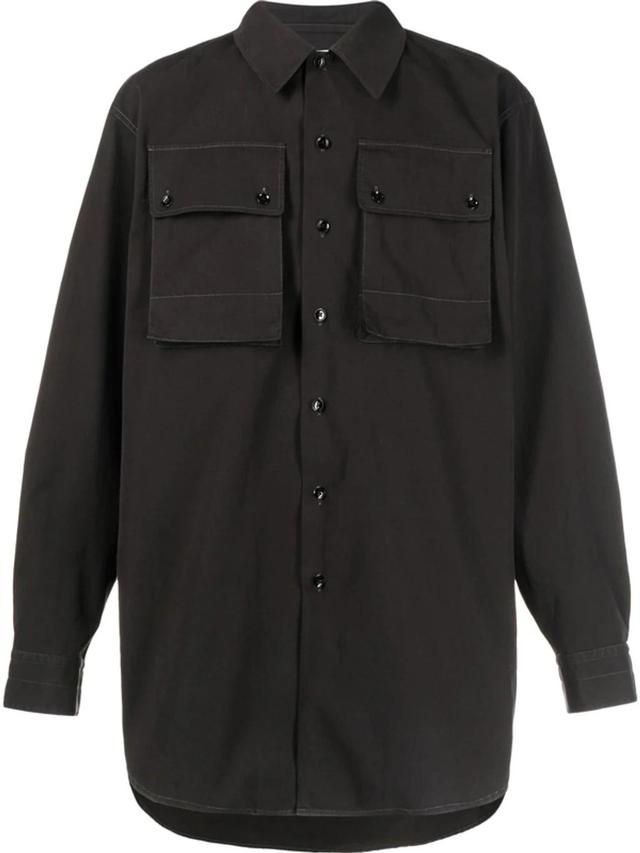 Cargo Pocket Shirt In Black Product Image