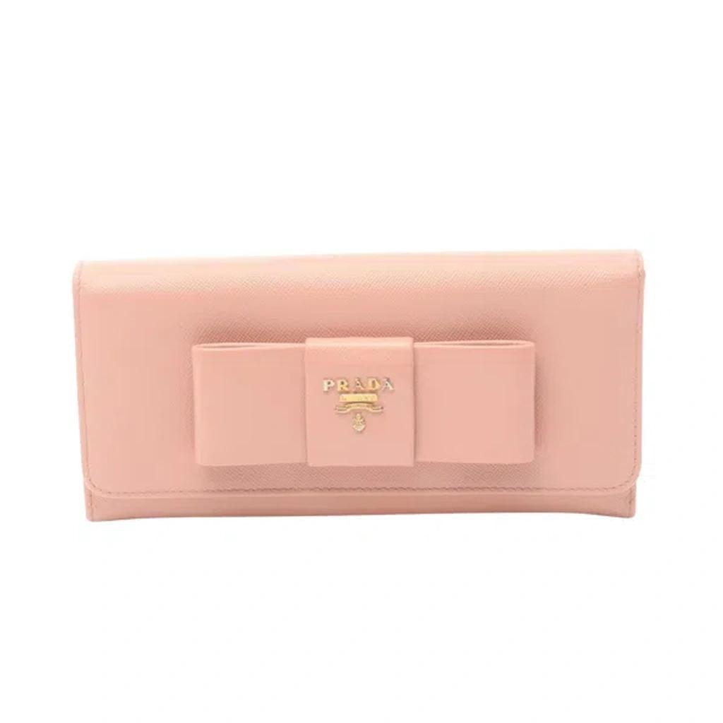 Saffiano Pink Leather Wallet  () Product Image