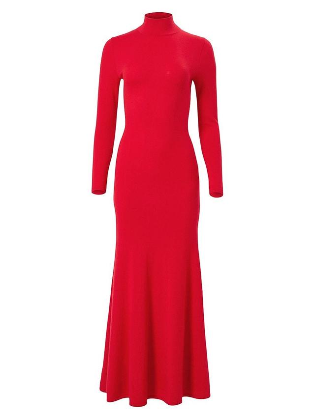 Womens Wool Turtleneck Body-Con Midi-Dress Product Image