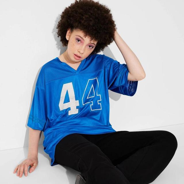 Womens Oversized Jersey - Wild Fable Blue XS Product Image