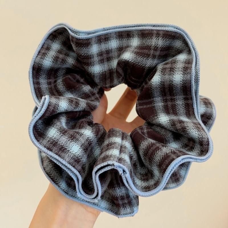 Bear Plaid Hair Scrunchie Product Image