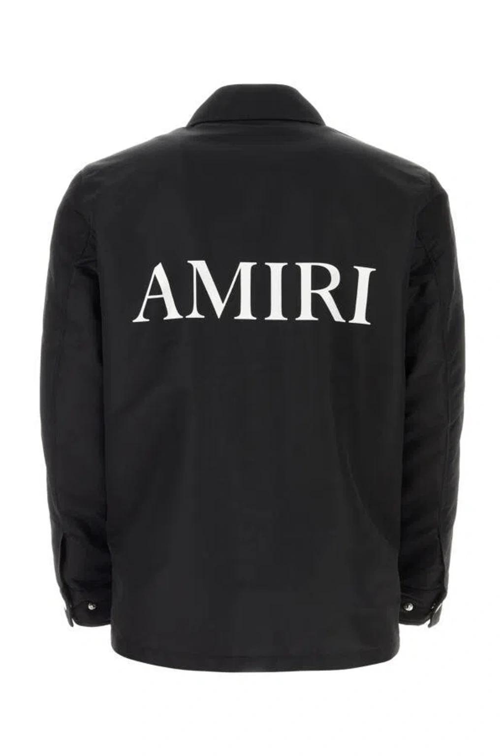 AMIRI Ma-print Shirt Jacket In Black Product Image