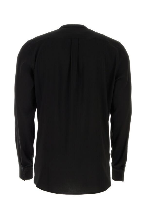 Black Crepe Shirt Product Image