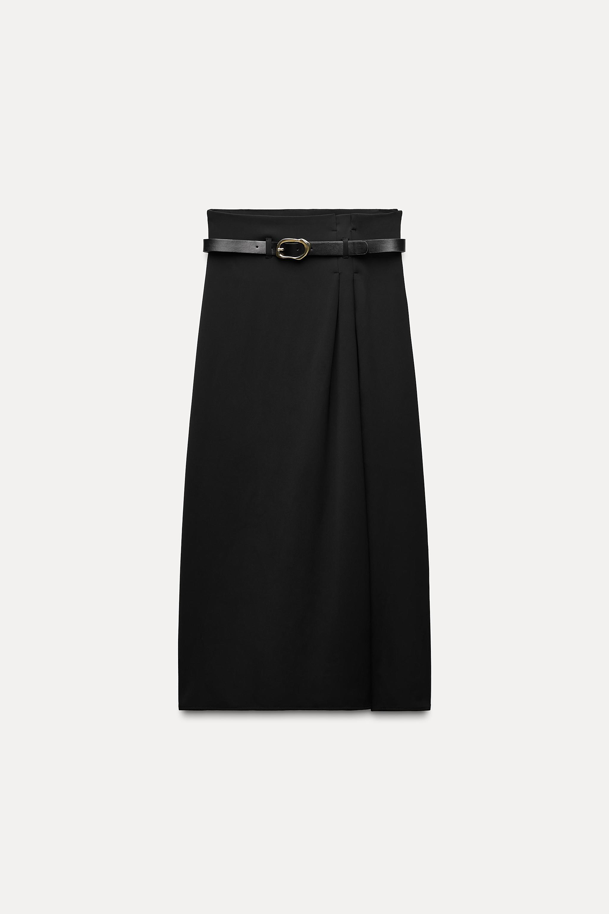 MIDI SKIRT WITH BELT Product Image