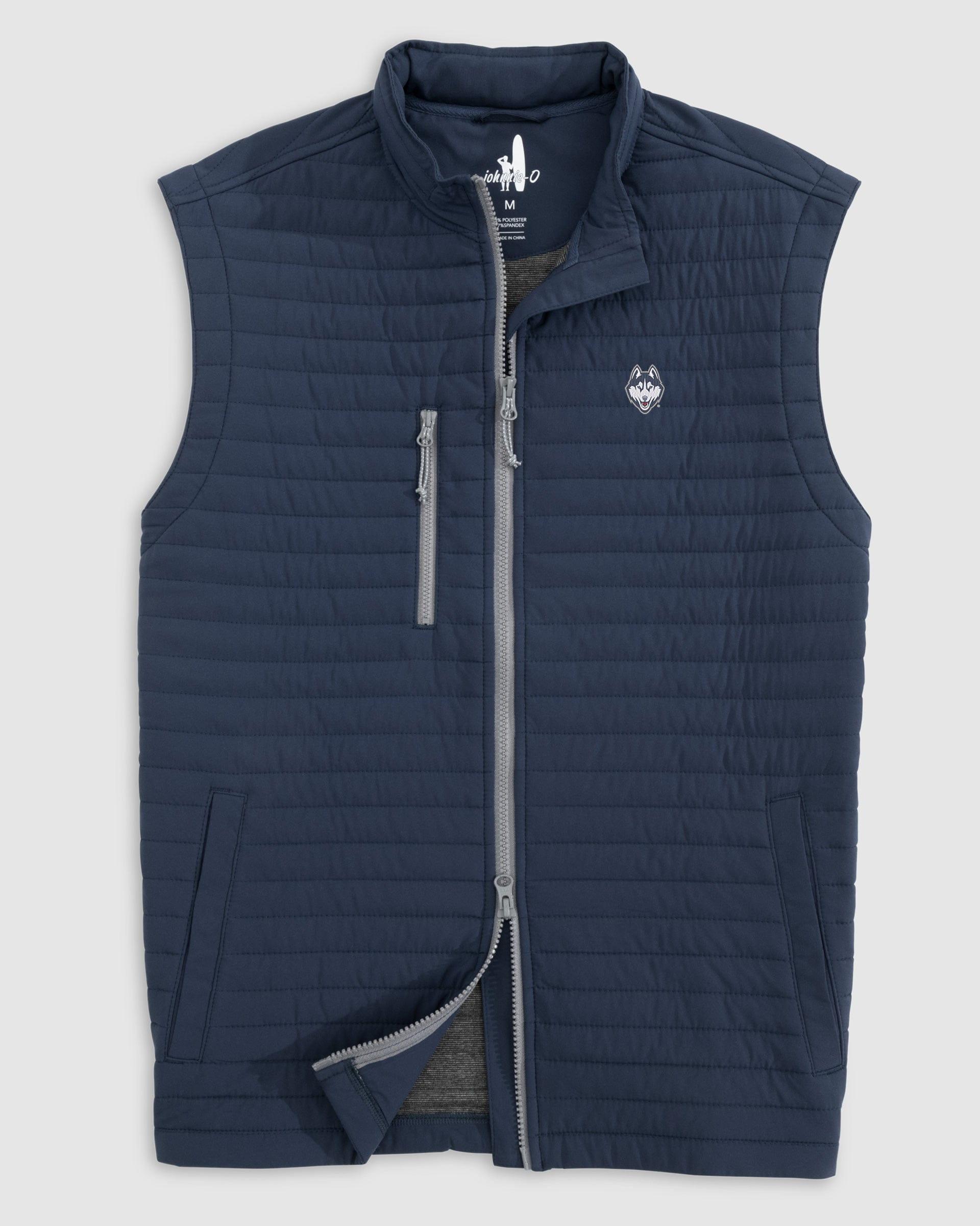 johnnie-O UConn Crosswind Quilted Performance Vest Product Image