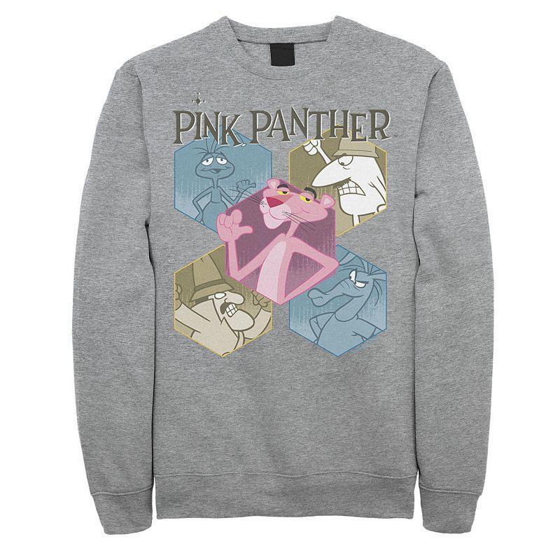 Mens The Pink Panther Hexagonal Portraits Sweatshirt Med Grey Product Image