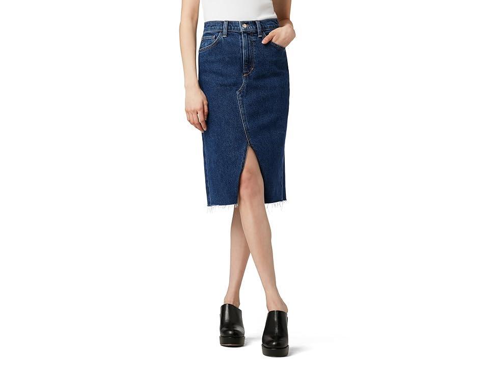 Womens The Joplin Denim Midi-Skirt Product Image