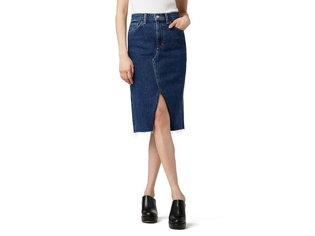 Womens The Joplin Denim Midi-Skirt Product Image