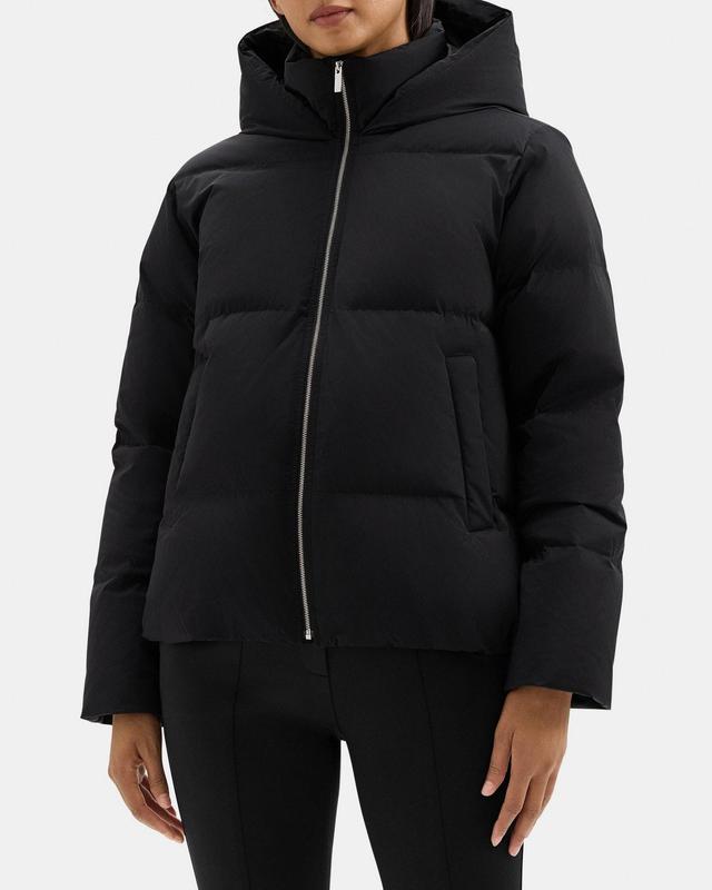 Hooded Puffer Jacket in City Poly Product Image