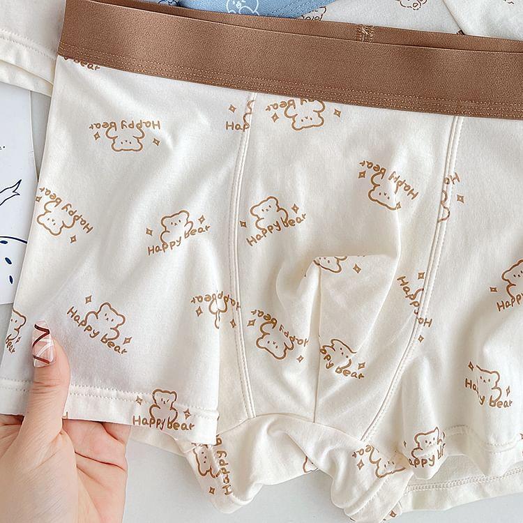 Cartoon Print Boxer Briefs / Set Product Image