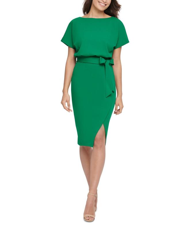 kensie Blouson Wrap Dress Product Image
