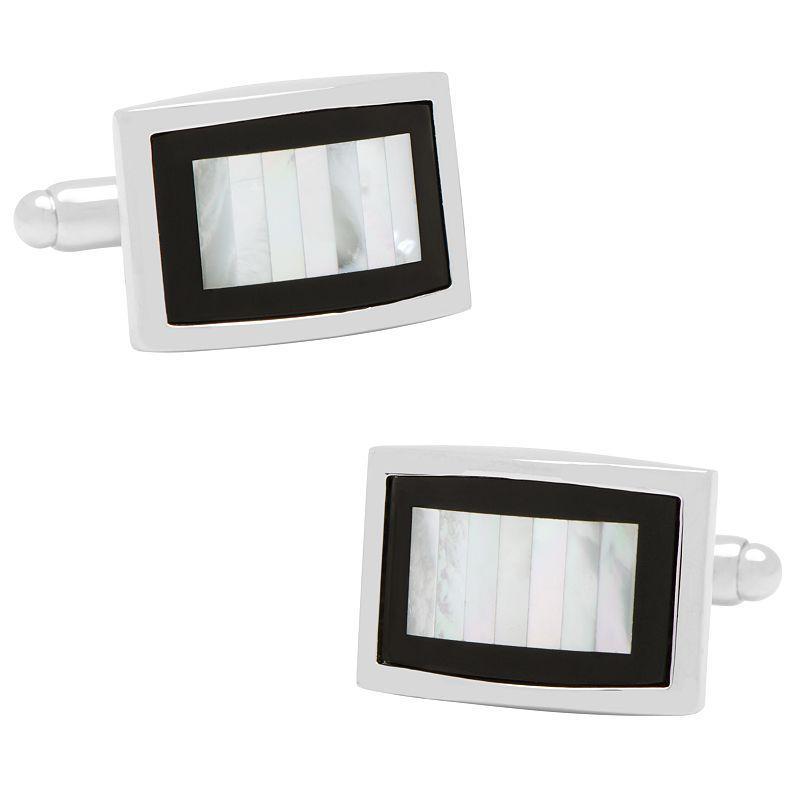 Onyx and Mother-of-Pearl Key Cufflinks Product Image