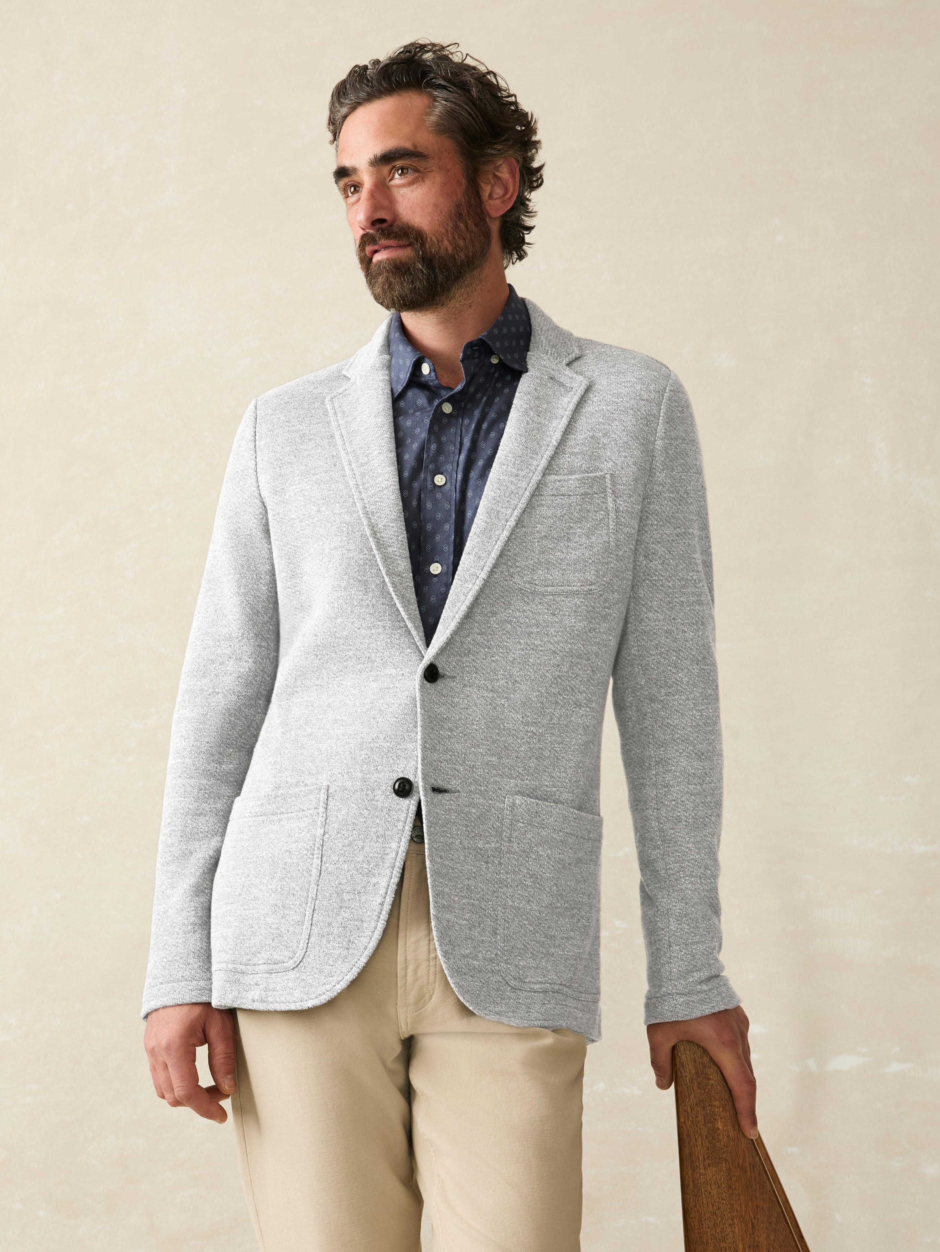 Inlet Knit Blazer - Heather Grey Male Product Image