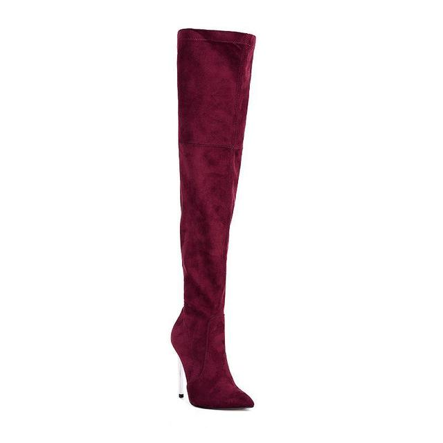 London Rag Womens Thigh-High Boots Red Product Image