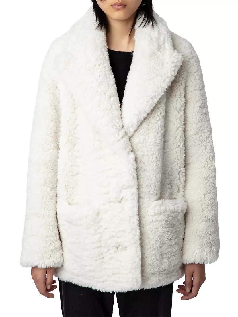 Fleur Oversized Faux Fur Jacket Product Image