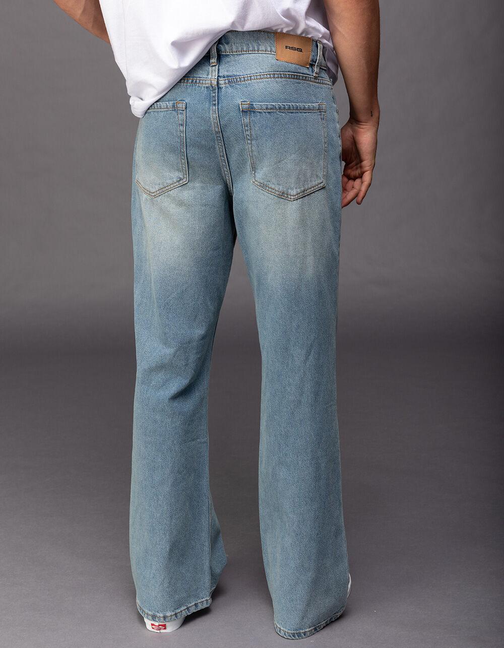 RSQ Mens Relaxed Flare Jeans Product Image