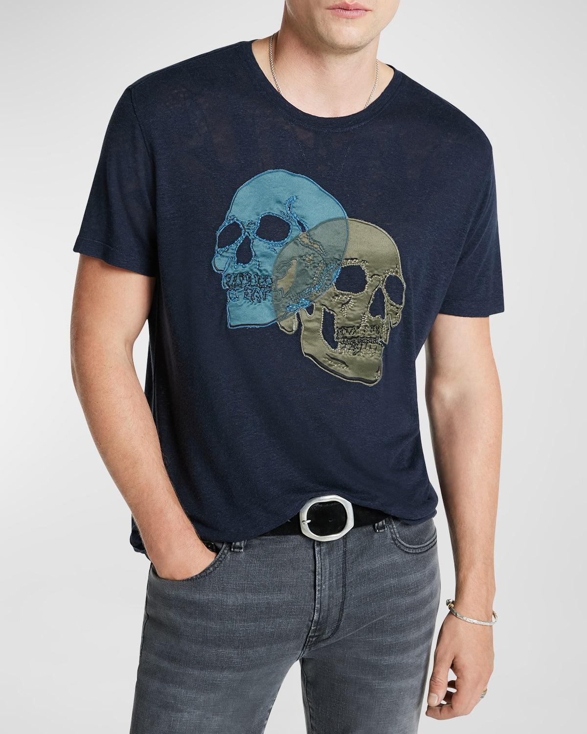 Mens Double Skull T-Shirt Product Image